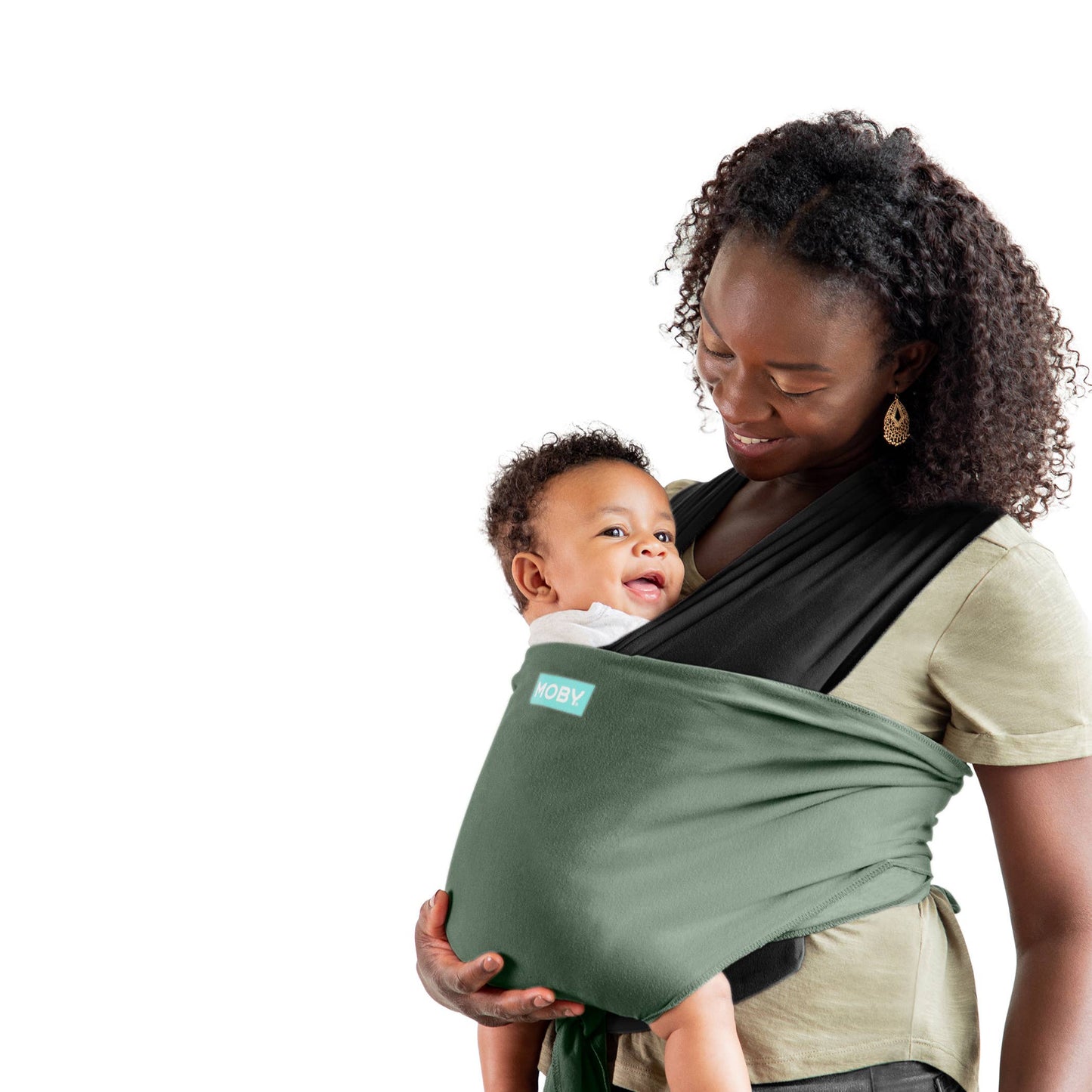 Moby Easy Wrap Olive/Onyx- ECOM BOX JUNE 2024