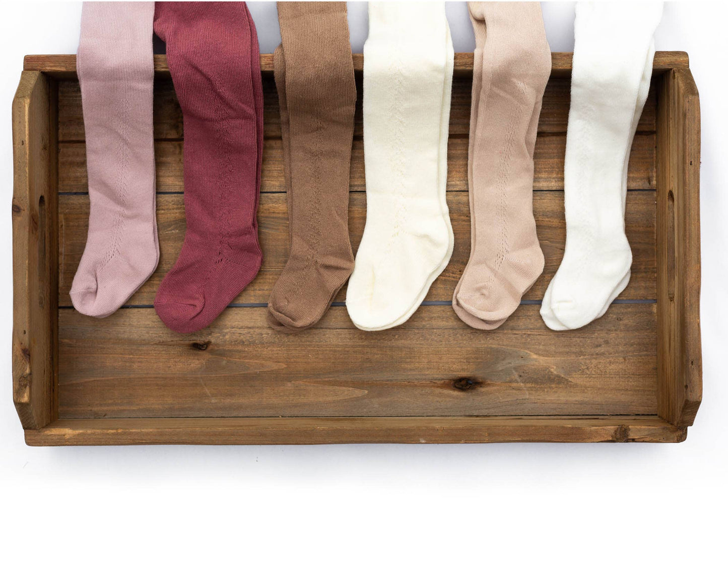 Baby Girl french tights Cotton Knit Lace stocking: White / 18-36 months kds