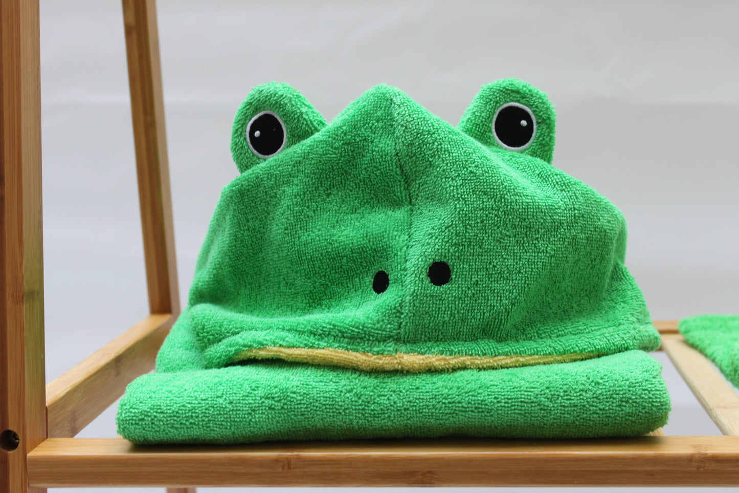 Organic Cotton Bath Poncho - Frog