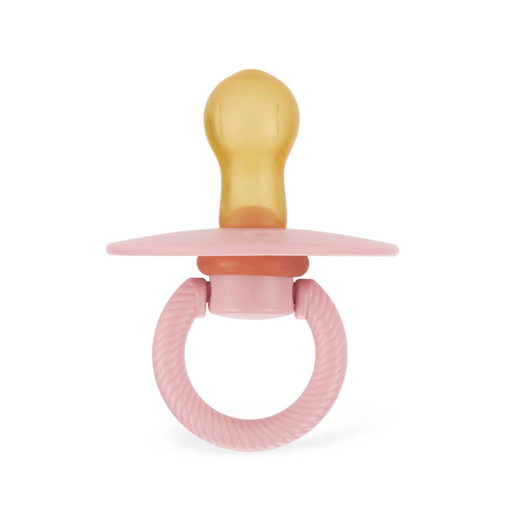 Itzy Soother™ Natural Rubber Paci Sets: Coconut + Toast 6-18 M