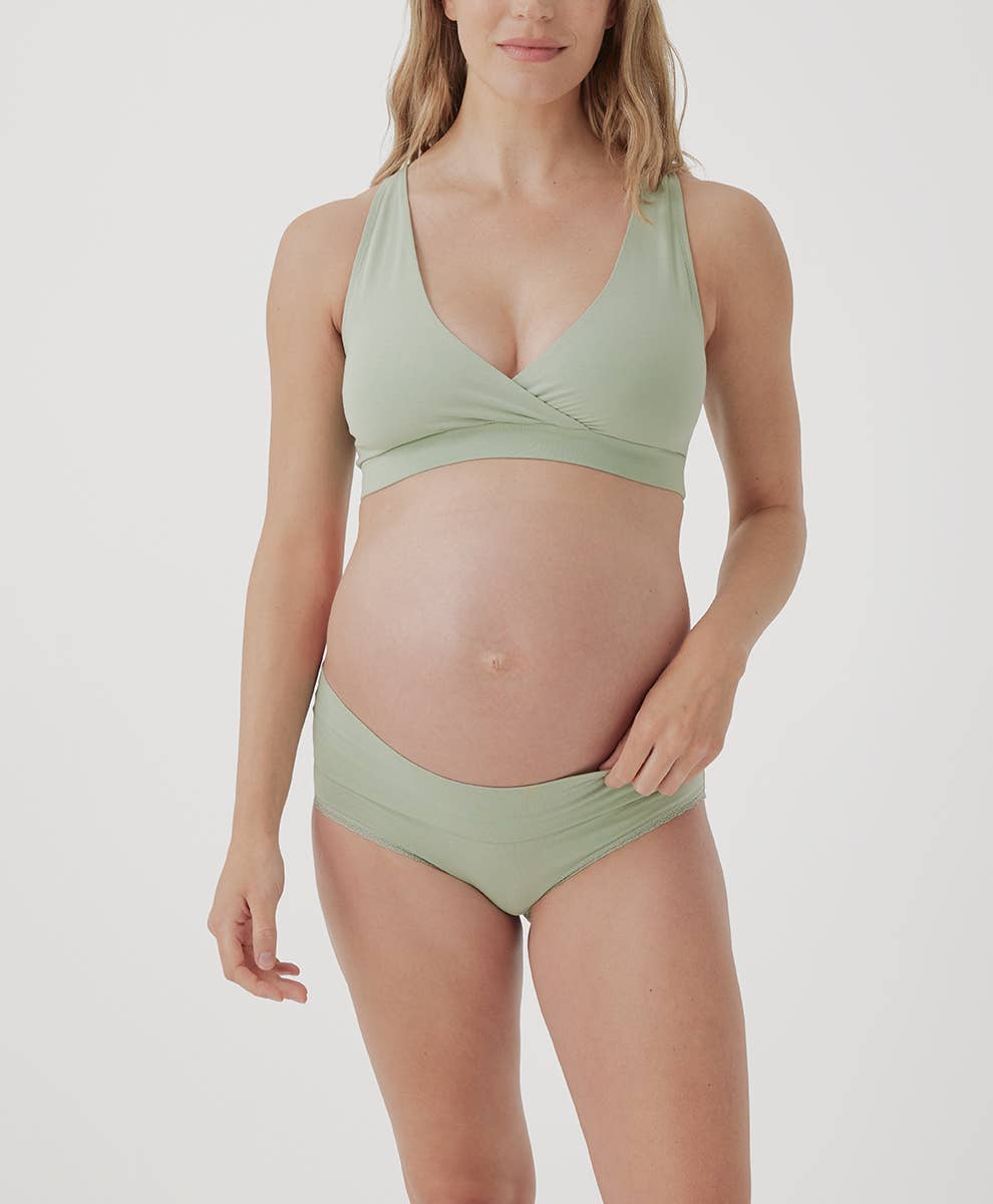 Women's Maternity Foldover Hipster 4-Pack: Spring Brights / X-Large