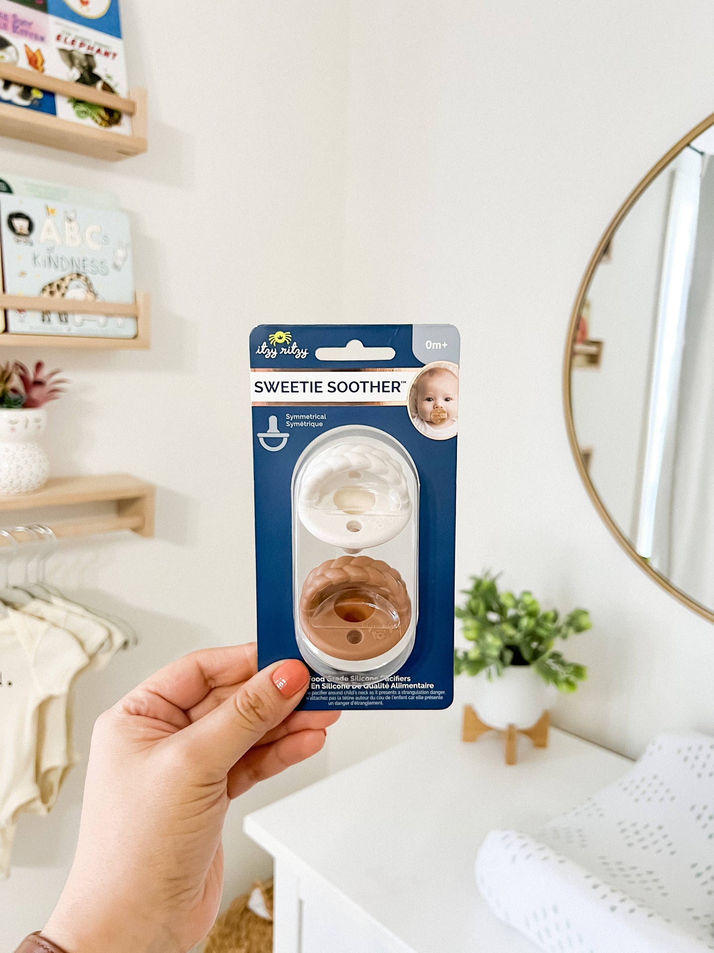 Sweetie Soother™ Pacifier Sets (2-pack): Mint + White Cables