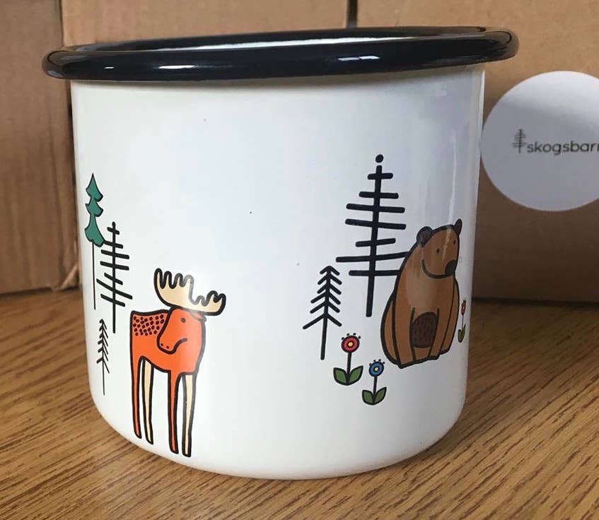 Alaska Animals 5oz Enamel Mug: 5oz