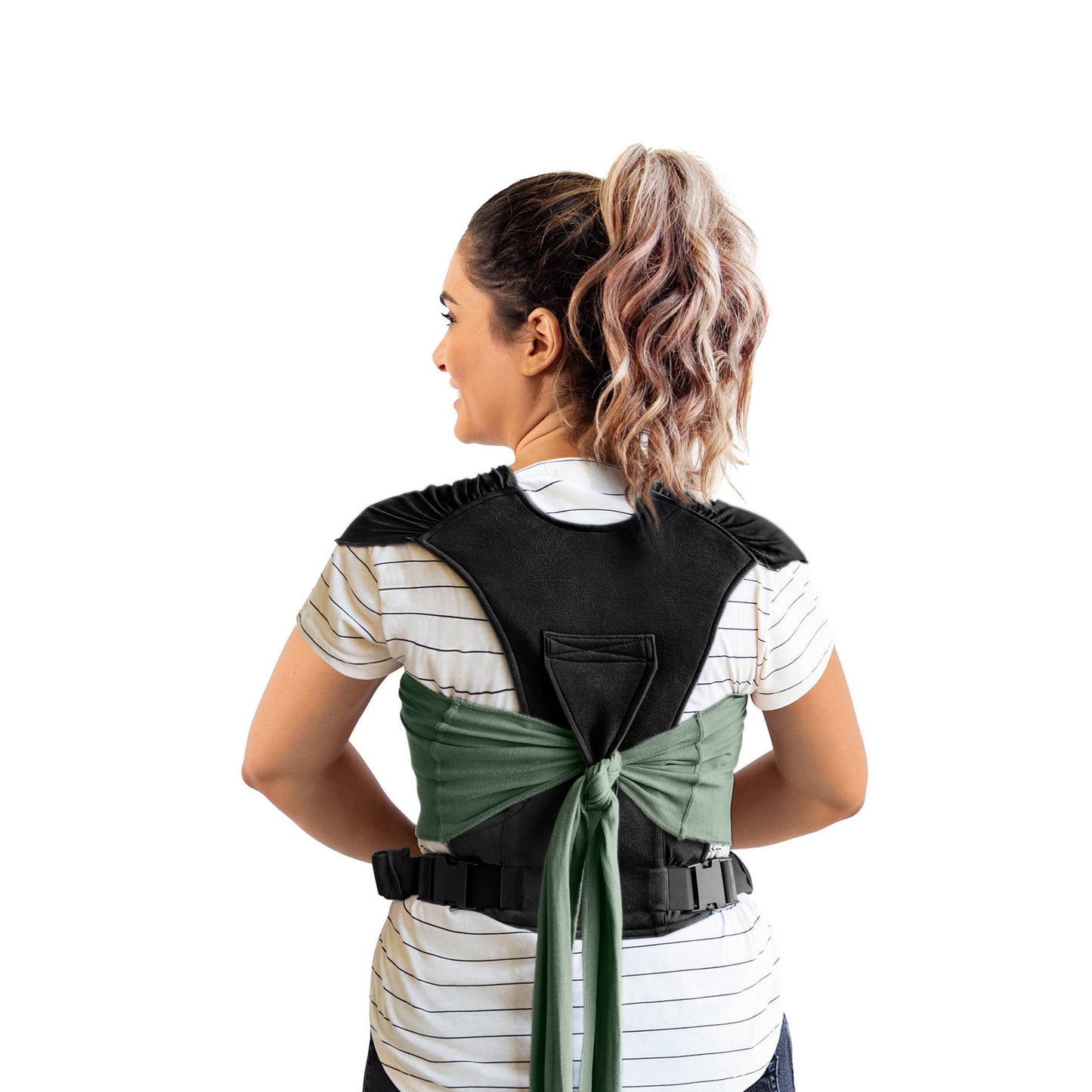 Moby Easy Wrap Olive/Onyx- ECOM BOX JUNE 2024