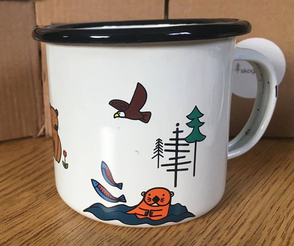 Alaska Animals 5oz Enamel Mug: 5oz
