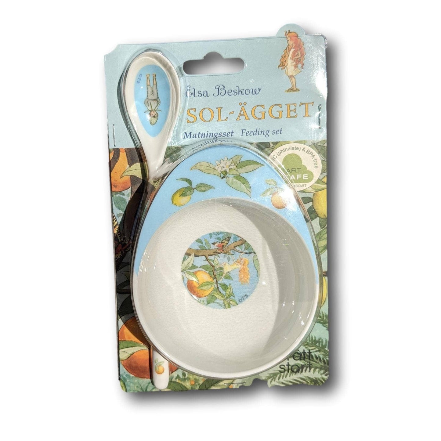 Elsa Beskow "Sun Egg" Baby Feeding Bowl & Spoon