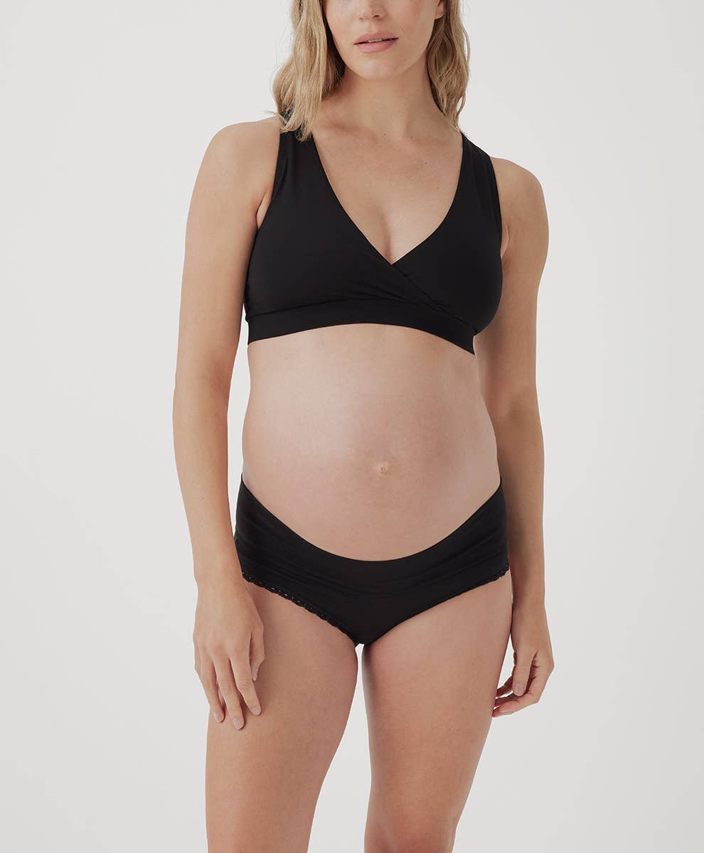 Women's Maternity Foldover Hipster 4-Pack: Spring Brights / Small