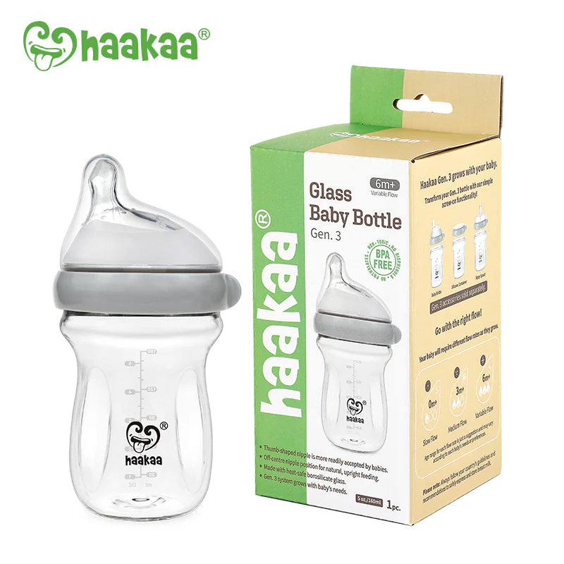 Glass Baby Bottle 6 oz/160 ml, 1 PK