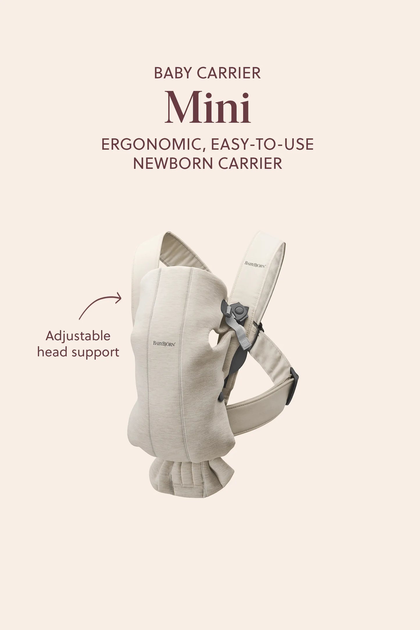 BABY CARRIER MINI IN WOVEN- Vintage Indigo