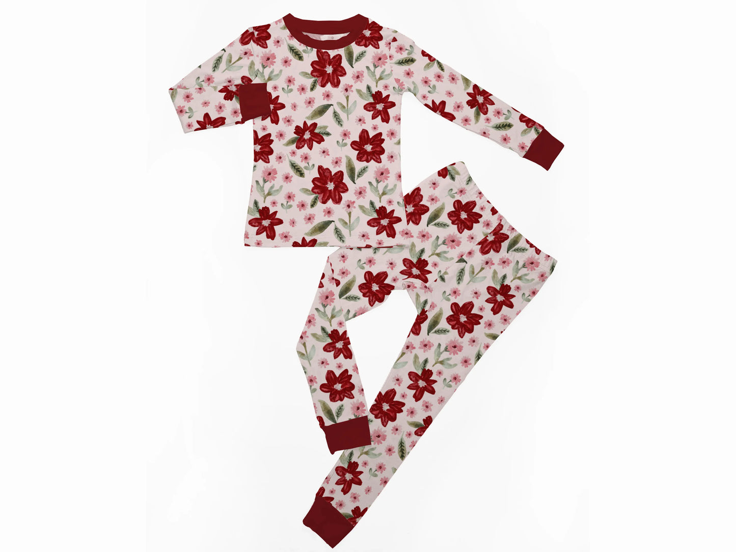 Poinsettia Grow-with-me Zippy/2 Piece PJ