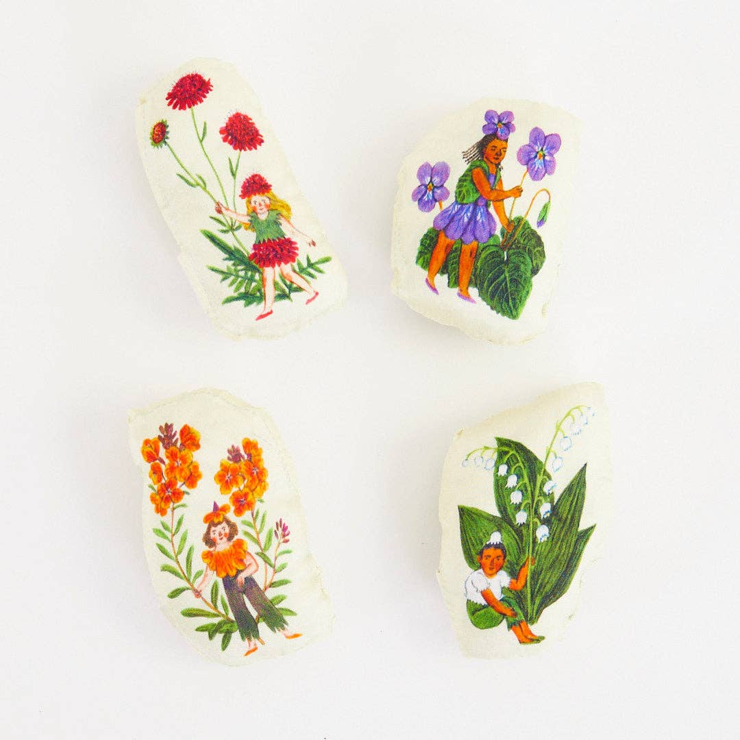 Stuffed Flower Fairies Set of 4