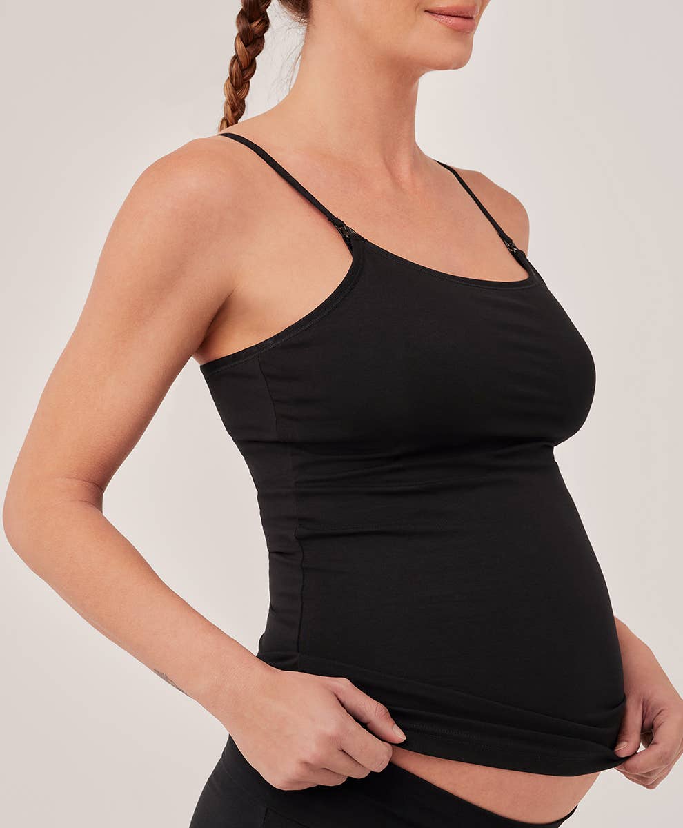 Women's Maternity Nursing Camisole: Frosty Green / 2X-Large
