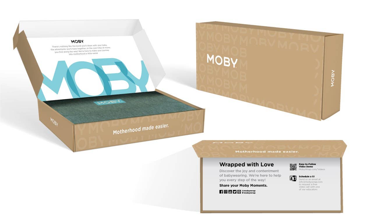 Moby Easy Wrap Olive/Onyx- ECOM BOX JUNE 2024