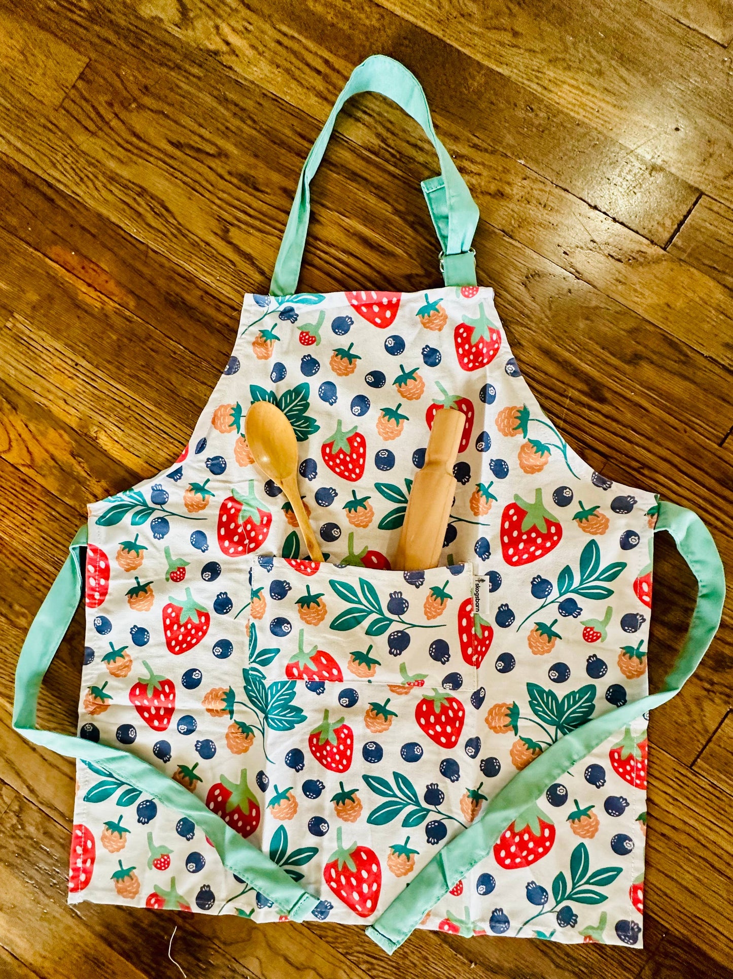 Wild Berries Cotton Children's Cooking Apron