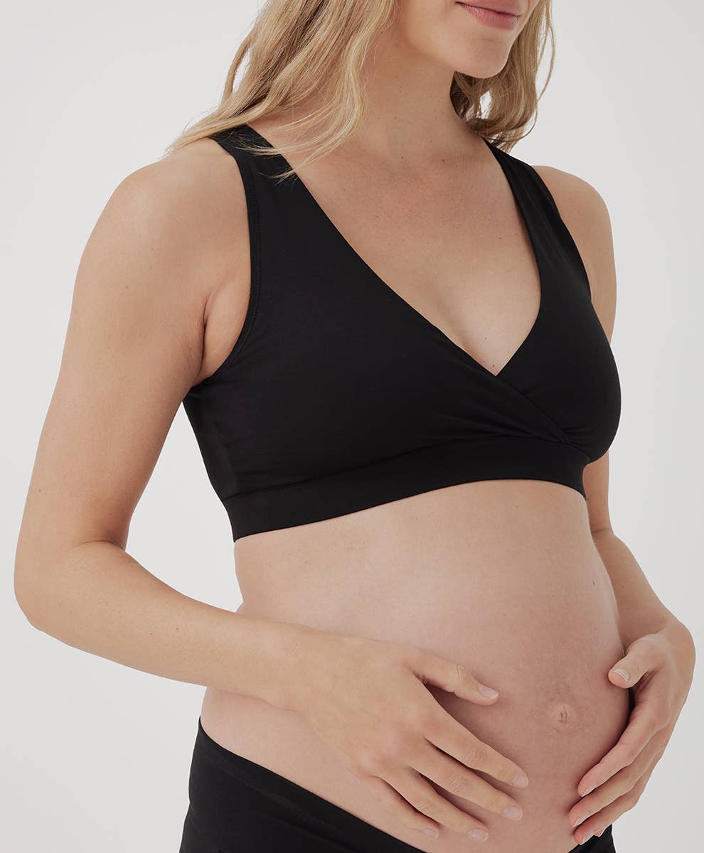 Women's Maternity Nursing Bralette: Frosty Green / X-Large