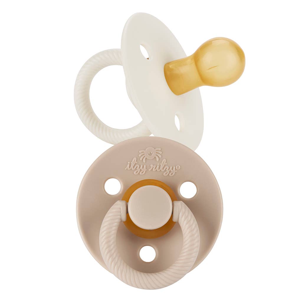 Itzy Soother™ Natural Rubber Paci Sets: Succulent + Agave 6-18 M