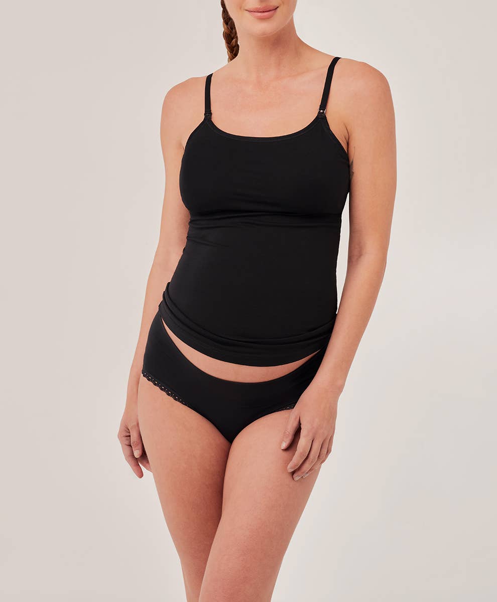 Women's Maternity Nursing Camisole: Frosty Green / Medium