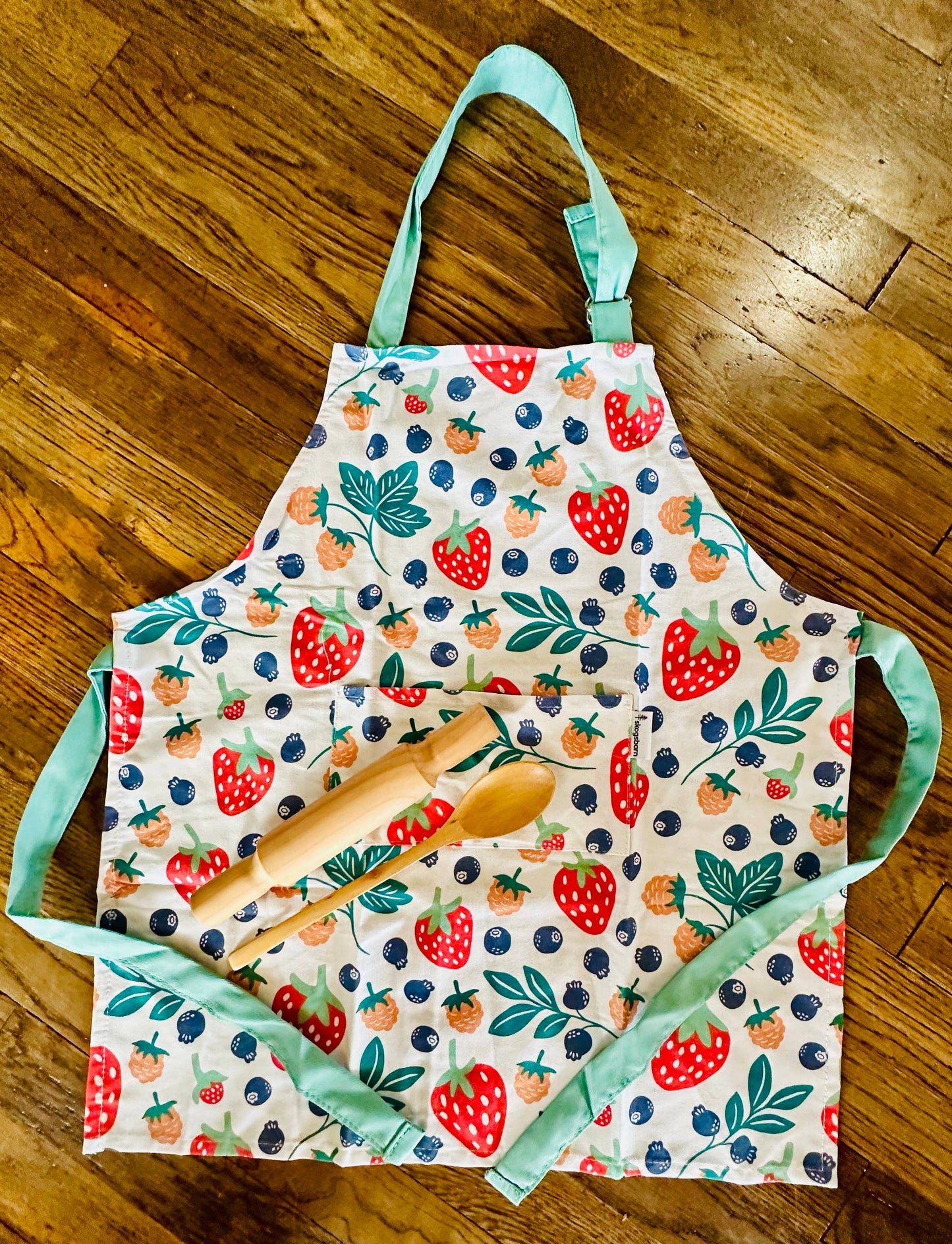 Wild Berries Cotton Children's Cooking Apron