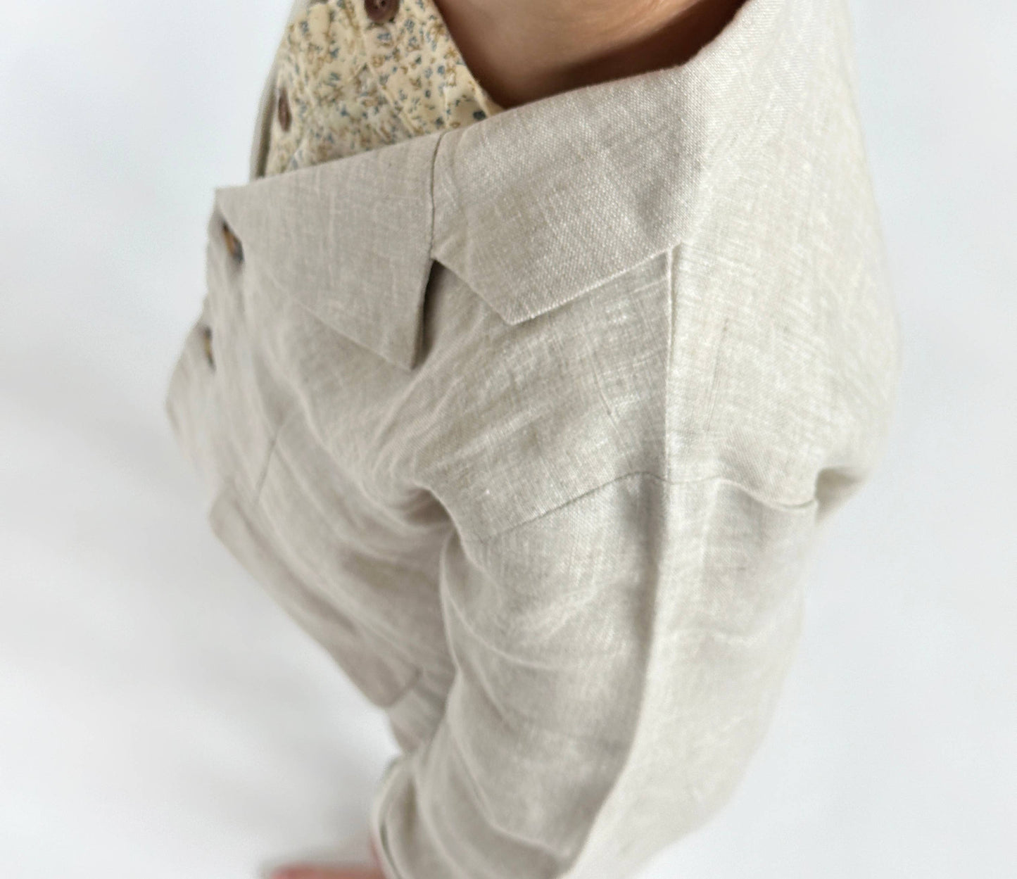 Boys Linen Suit BLAZER+PANTS Formal Wedding 2PC SET| Cyrus: 6-12M