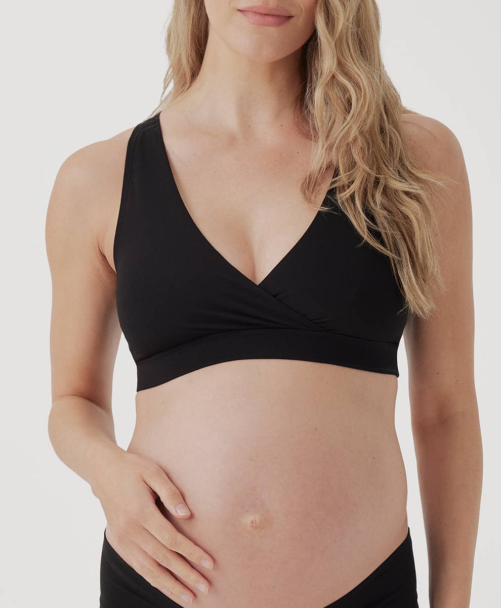 Women's Maternity Nursing Bralette: Frosty Green / Small