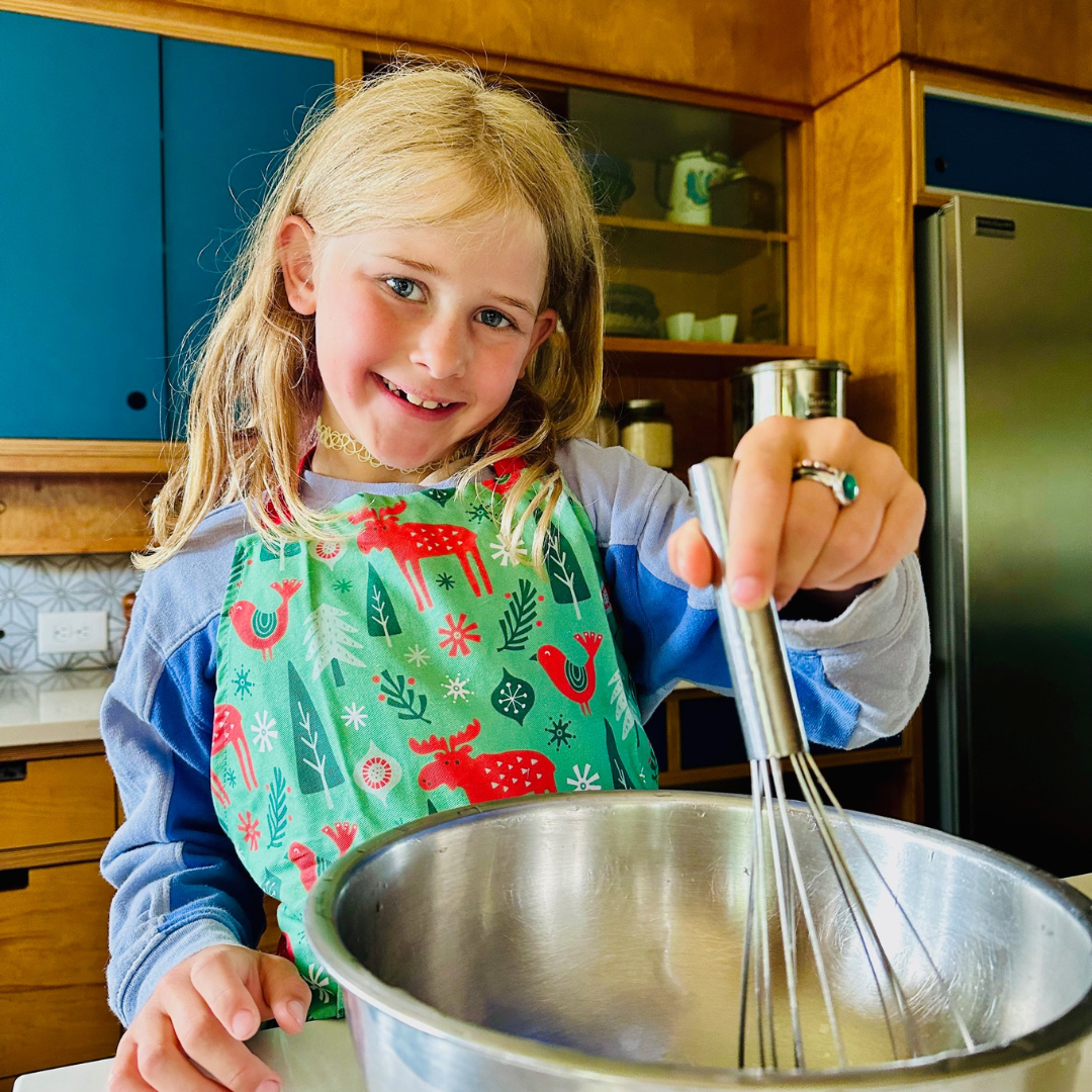 Holiday themed Cotton Children's Cooking Apron