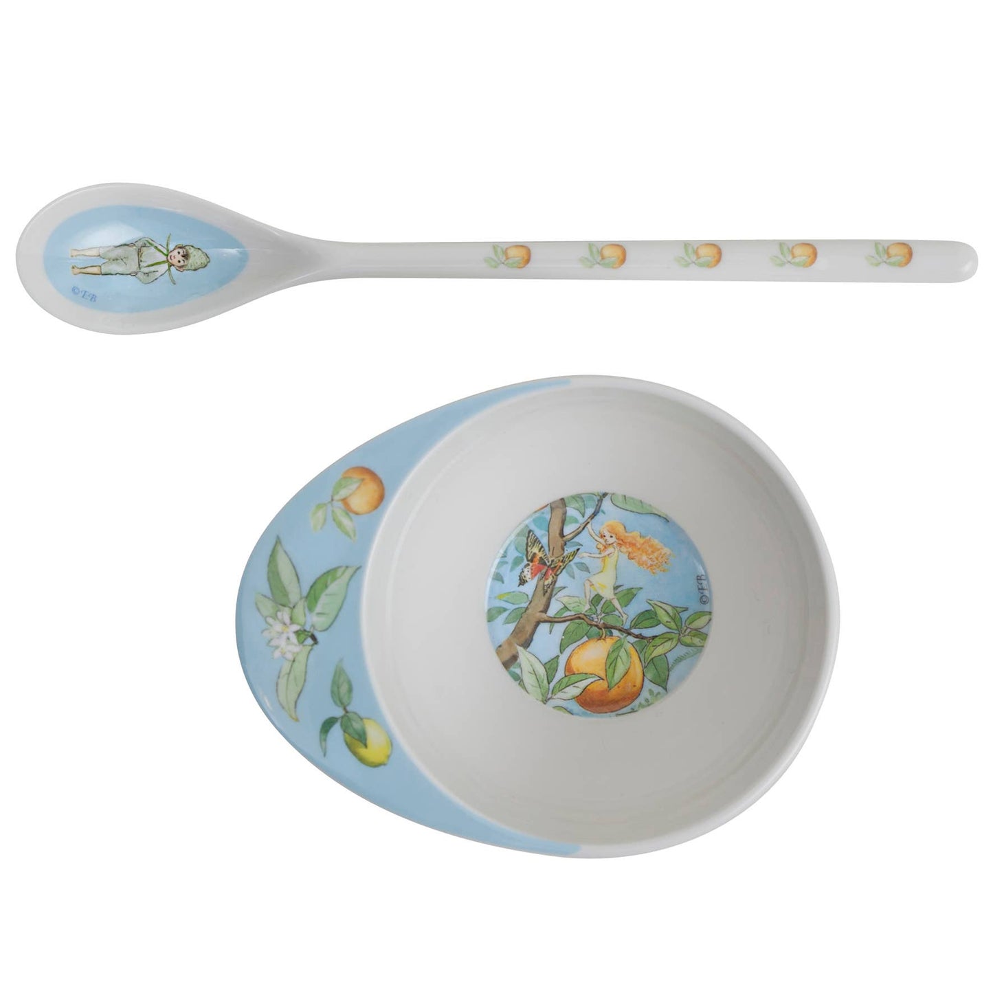 Elsa Beskow "Sun Egg" Baby Feeding Bowl & Spoon