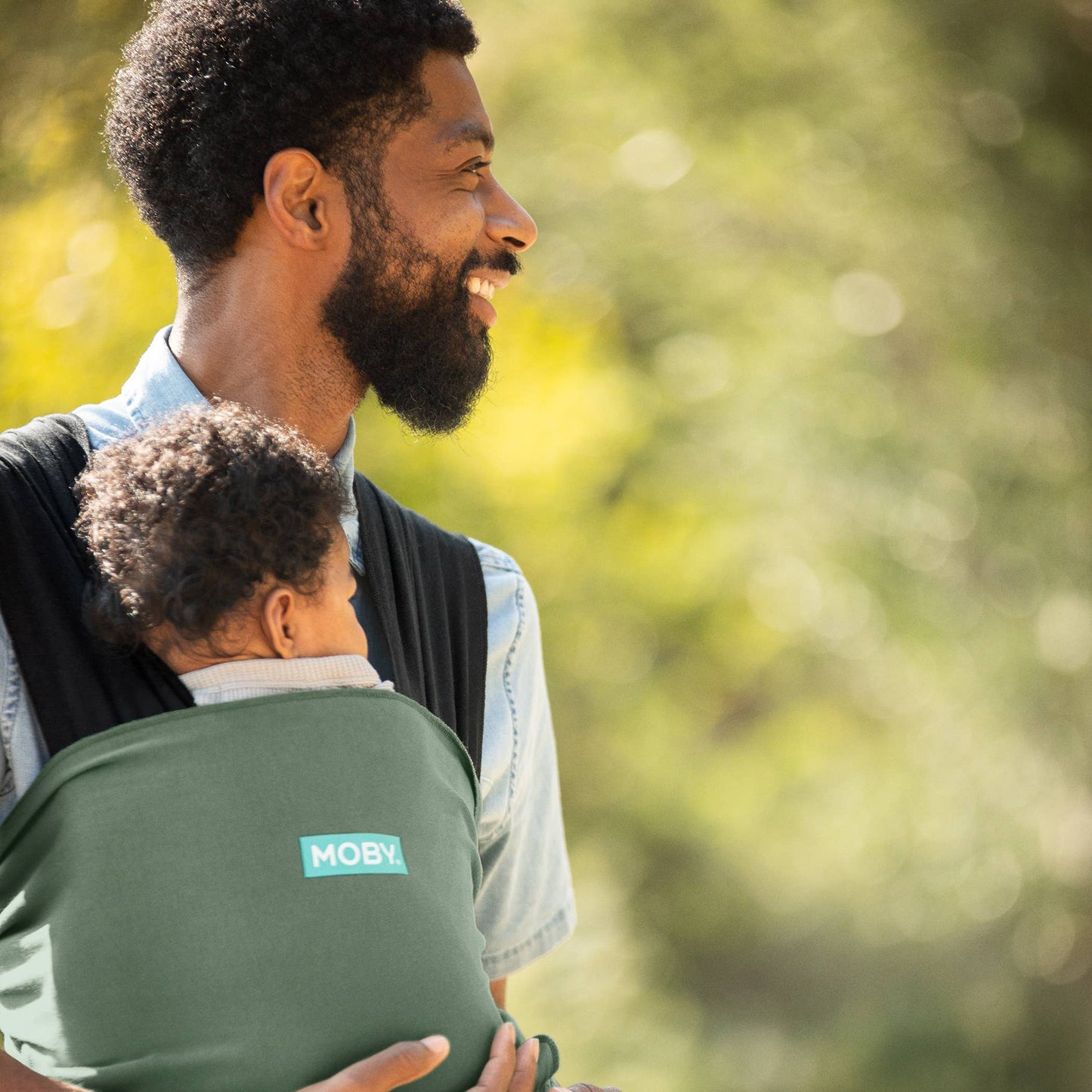 Moby Easy Wrap Olive/Onyx- ECOM BOX JUNE 2024