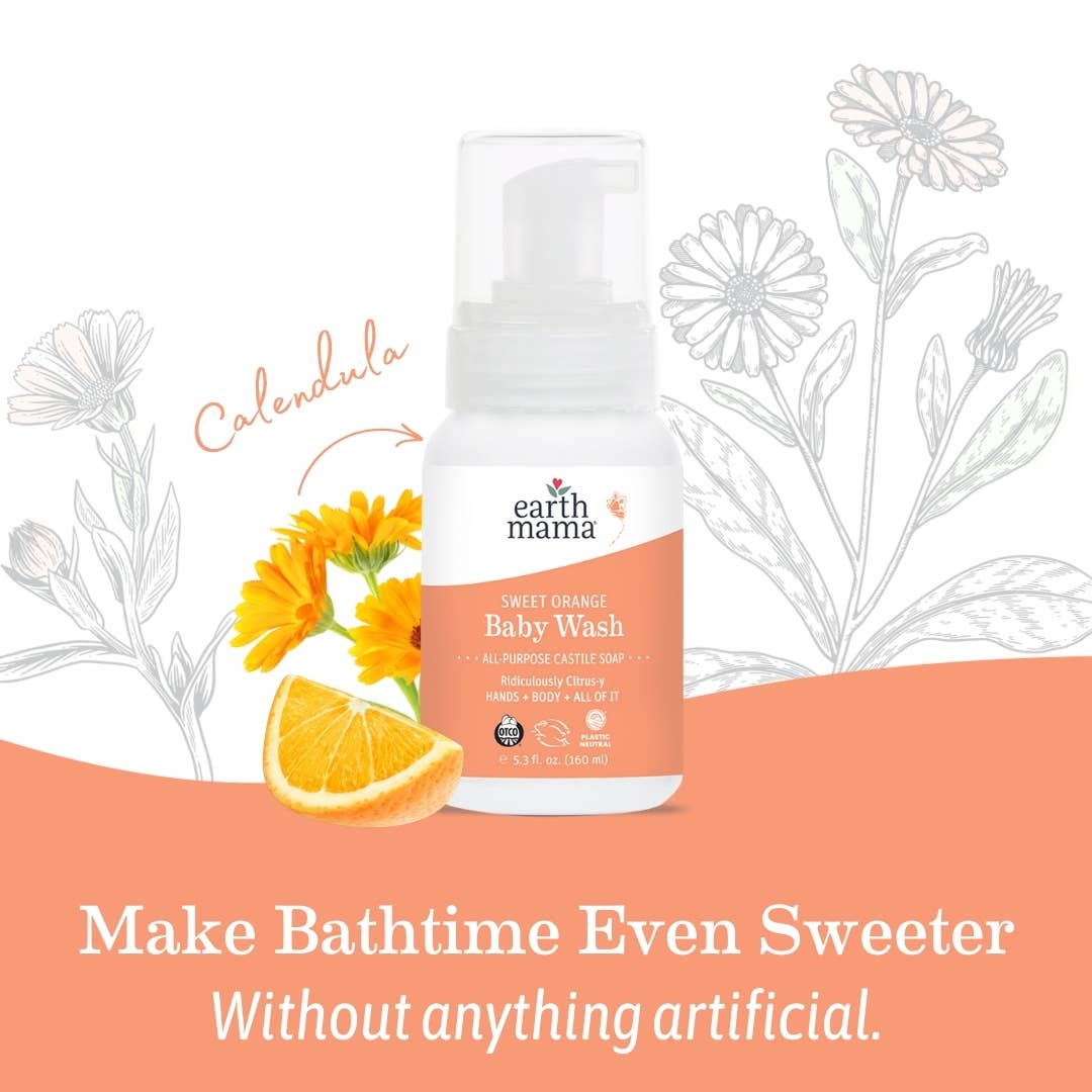 Sweet Orange Baby Wash: 5.3 fl. oz. (160 ml)