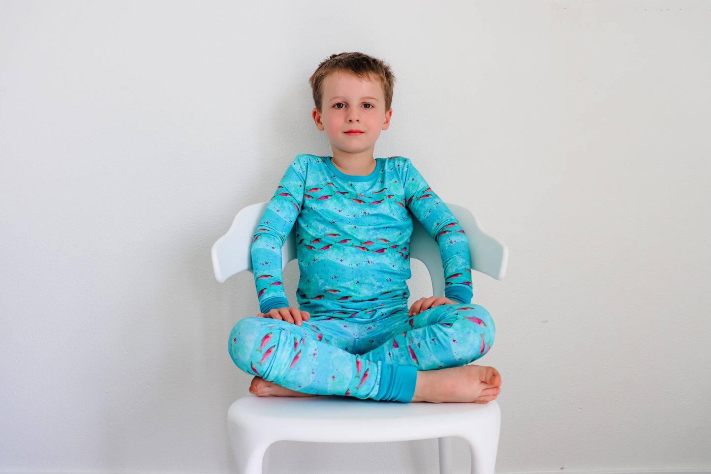 Long Sleeve Pajama Set by Little Alaskan | Kenai River Red: 2t