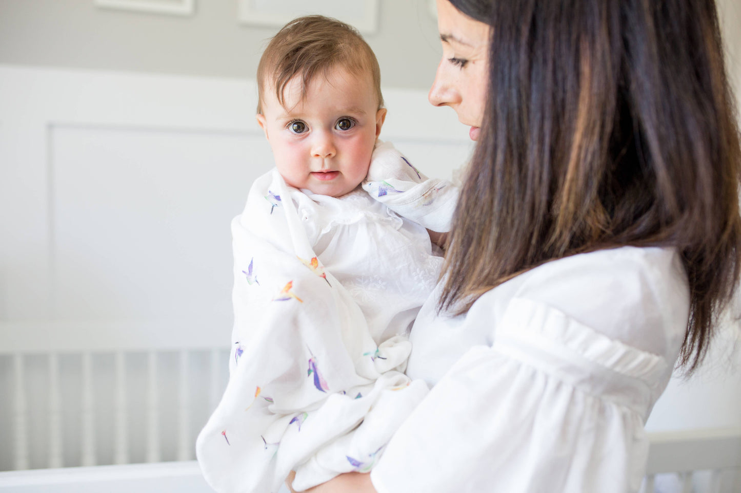 Deluxe Bamboo Swaddle - Hummingbird