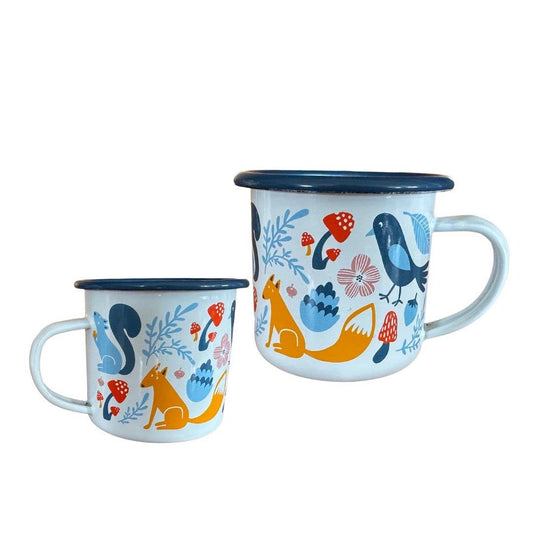 Woodland 12 oz Enamel Mug: 12oz