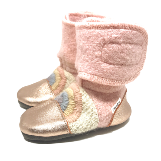 Love Child Felted Wool Booties: 7 (18-24m)