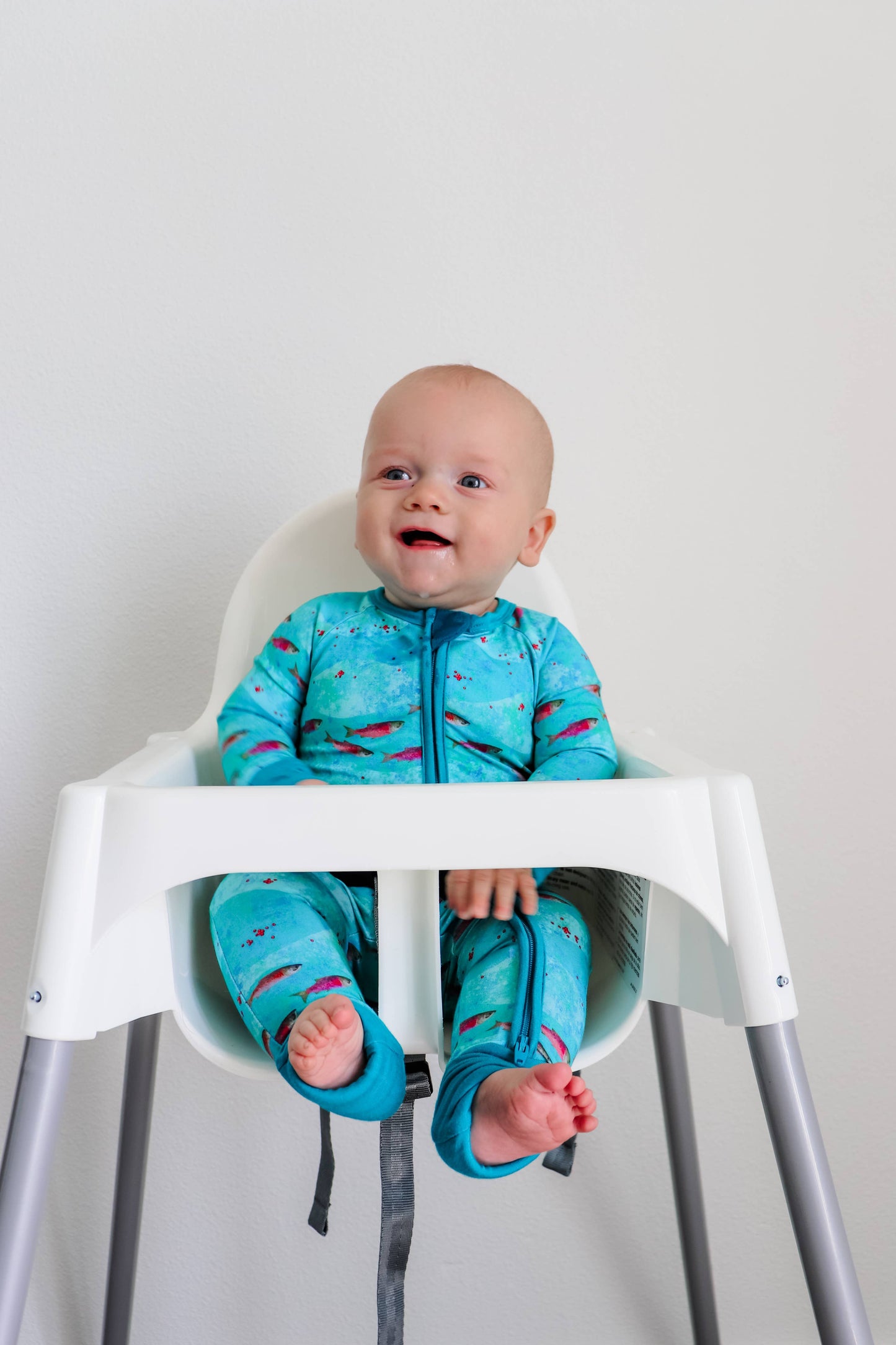 Zippered Romper by Little Alaskan | Kenai River Red: Newborn