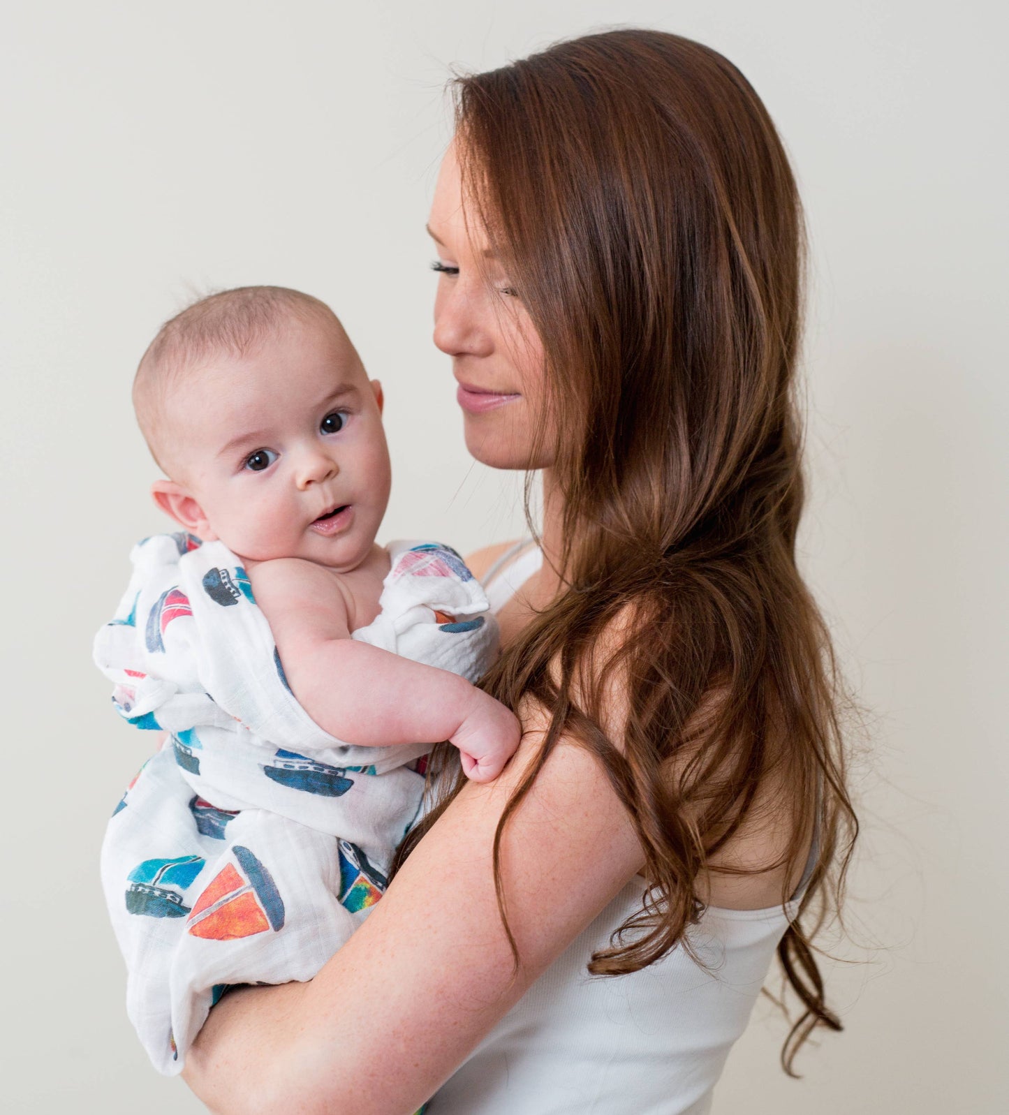 Classic Muslin Swaddle - Sailboats