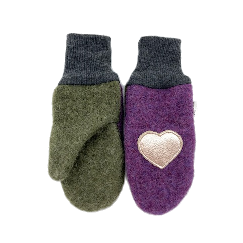 Kids wool mittens: 2-4 T / Moonstone