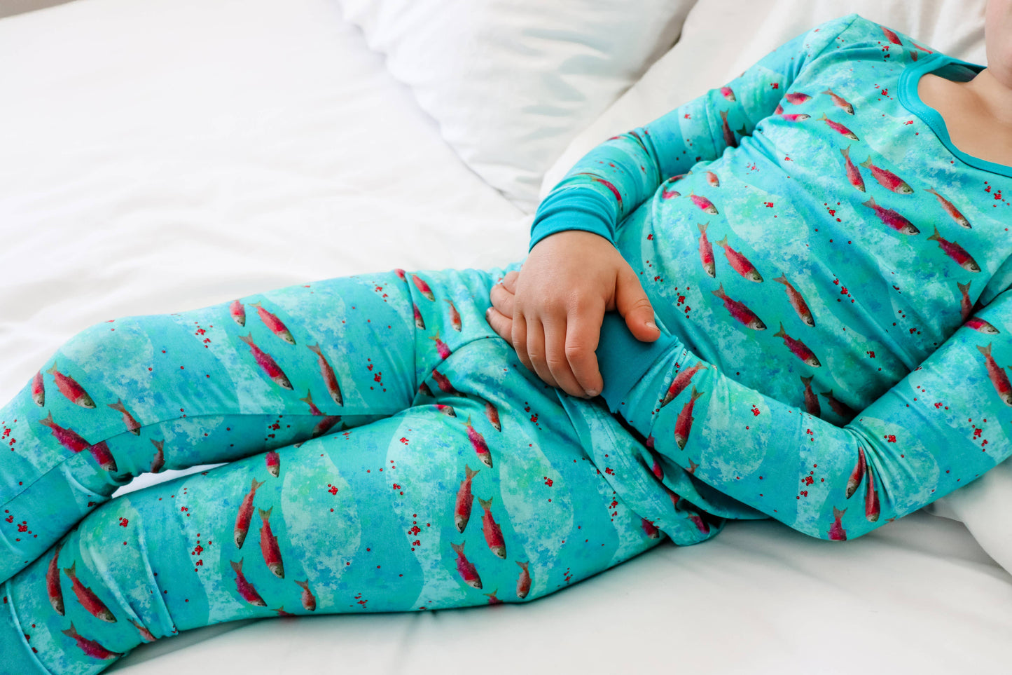 Long Sleeve Pajama Set by Little Alaskan | Kenai River Red: 2t