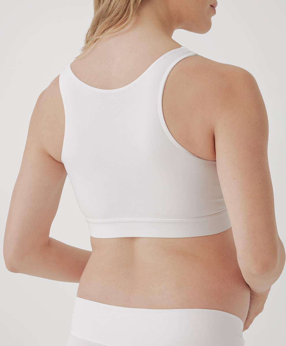 Women's Maternity Nursing Bralette: White / Small