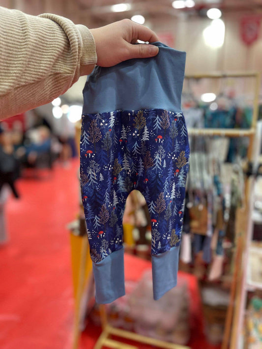 Grow with me Joggers Magic in The Forest Blue Butterflies Grow with me Joggers Toddlers Baby Newborn Pants: 3t-5t