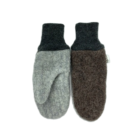 Kids wool mittens: 2-4 T / Moonstone