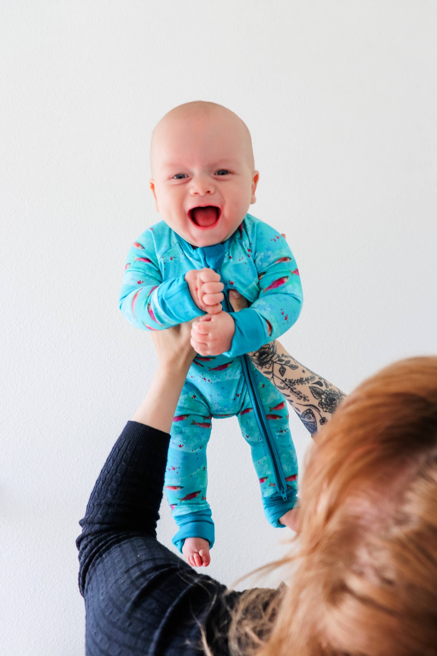 Zippered Romper by Little Alaskan | Kenai River Red: 12-18m