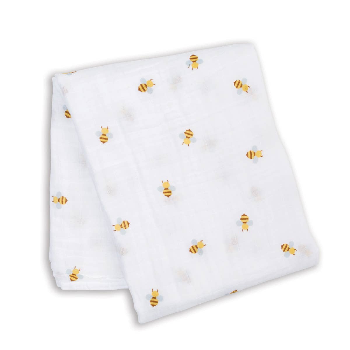 Muslin Cotton Swaddle Blanket - Large - Bees