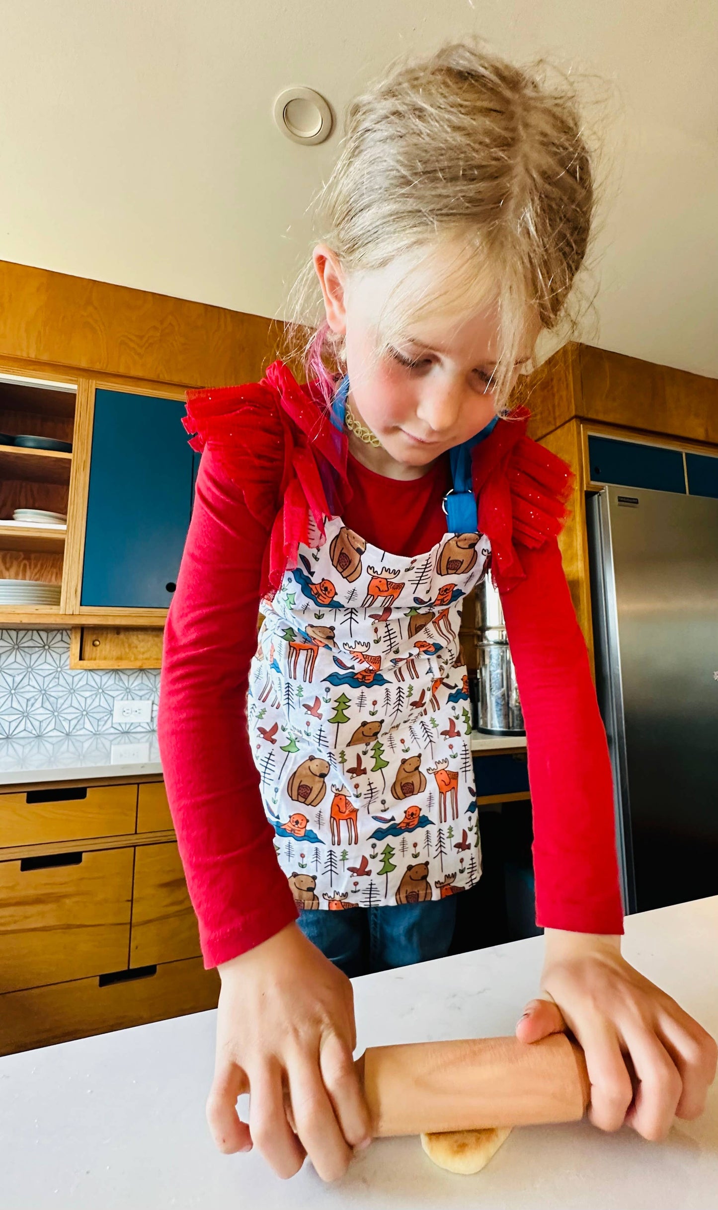 Alaska Animals Cotton Children's Cooking Apron