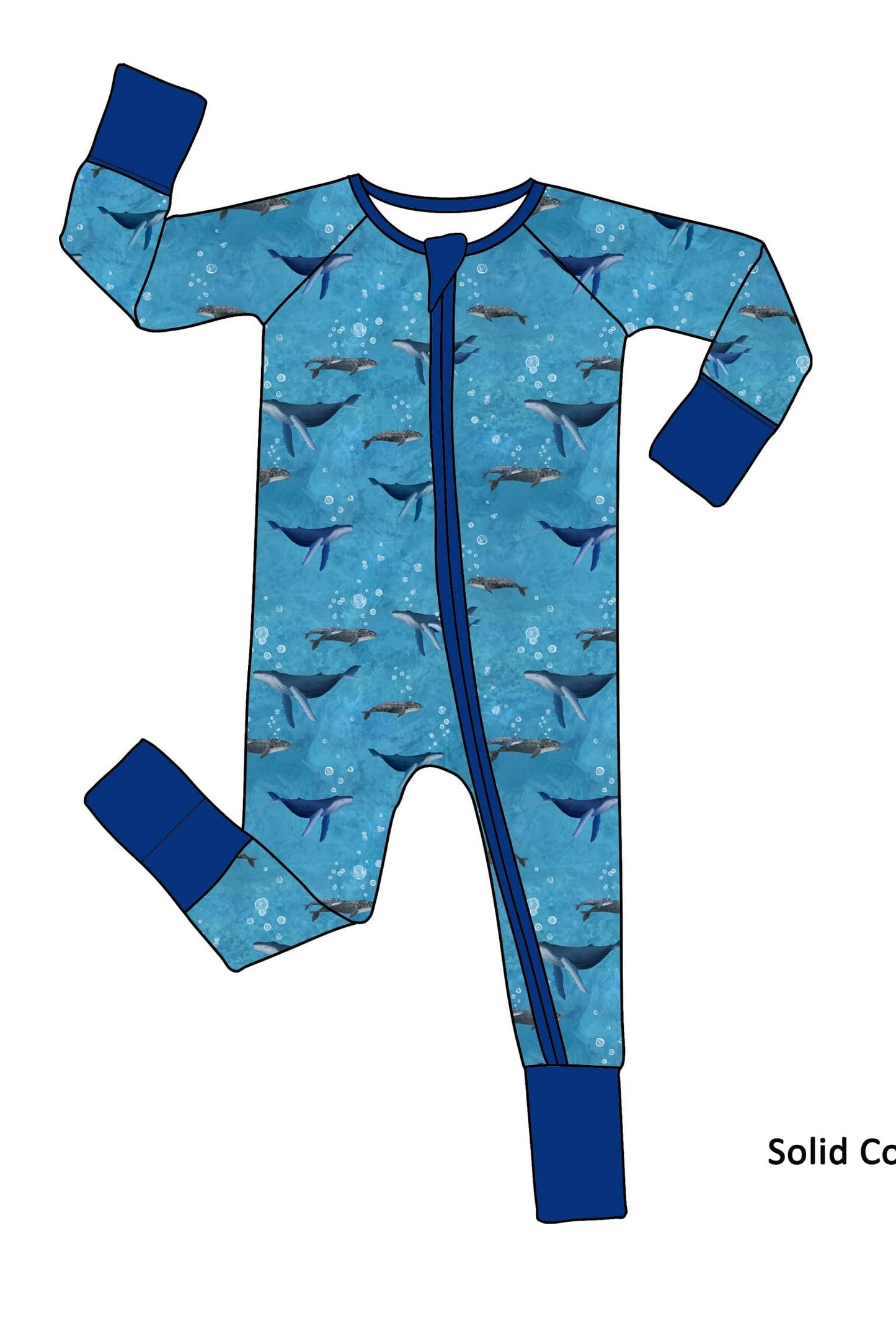 Zippered Romper by Little Alaskan | Whale Watching: Newborn