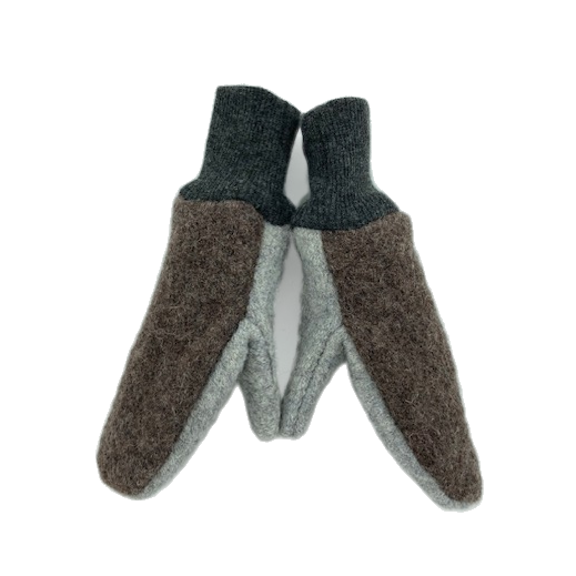 Kids wool mittens: 2-4 T / Moonstone