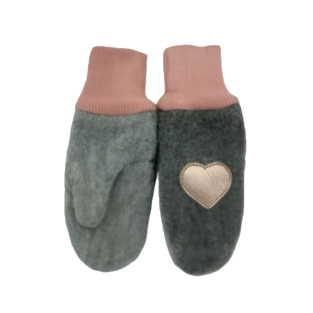 Kids wool mittens: 2-4 T / Moonstone