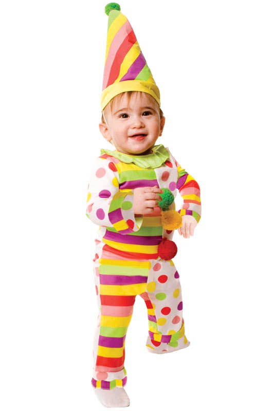 Dot's n' Stripes Infant Clown Costume: 6-12 Months