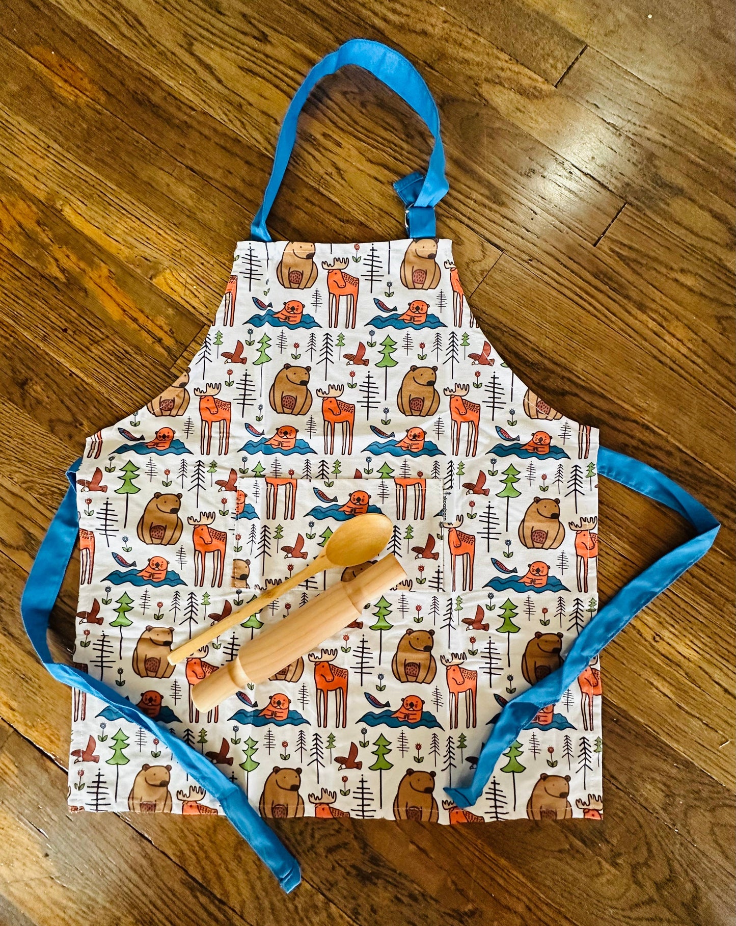 Alaska Animals Cotton Children's Cooking Apron