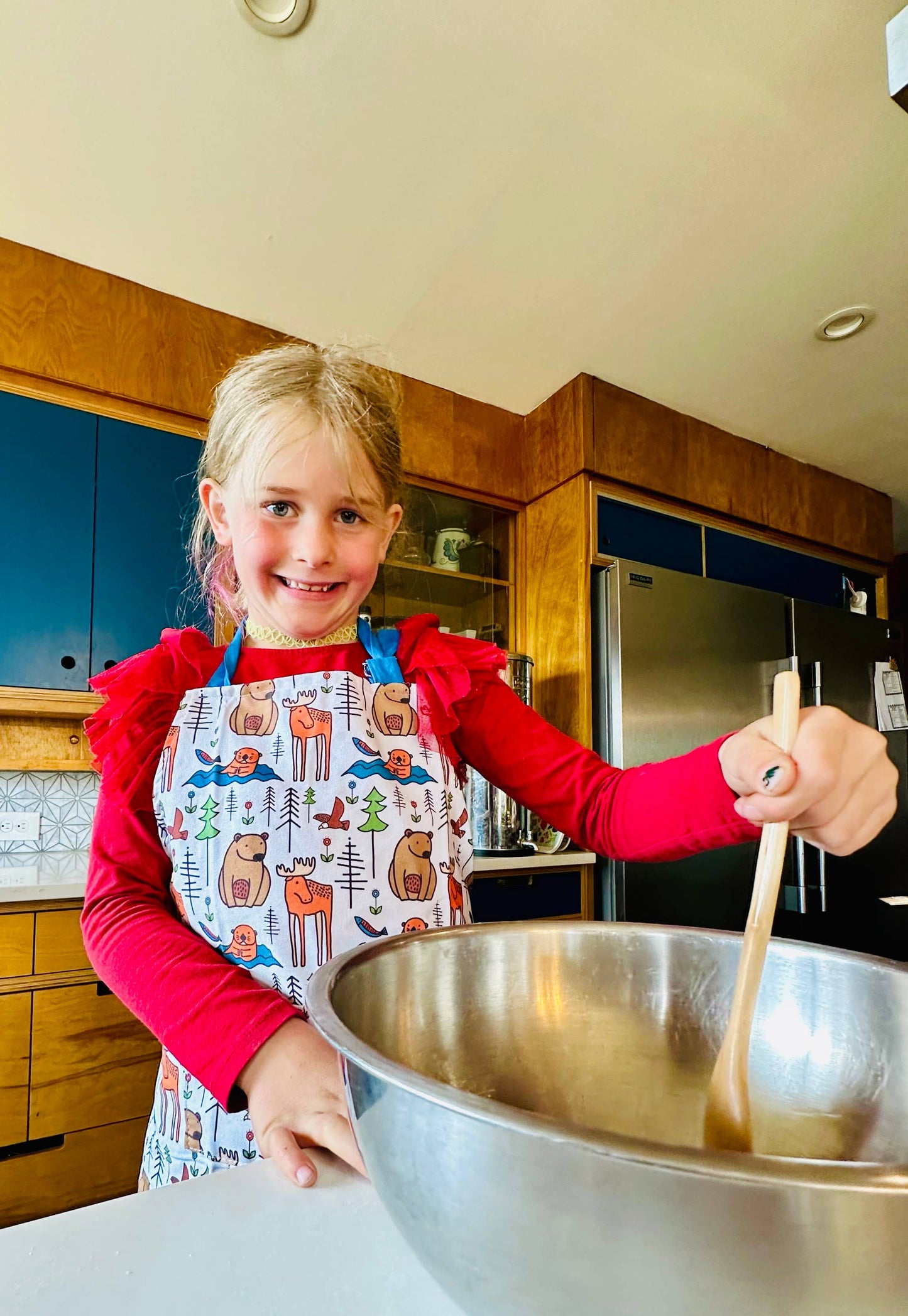 Alaska Animals Cotton Children's Cooking Apron