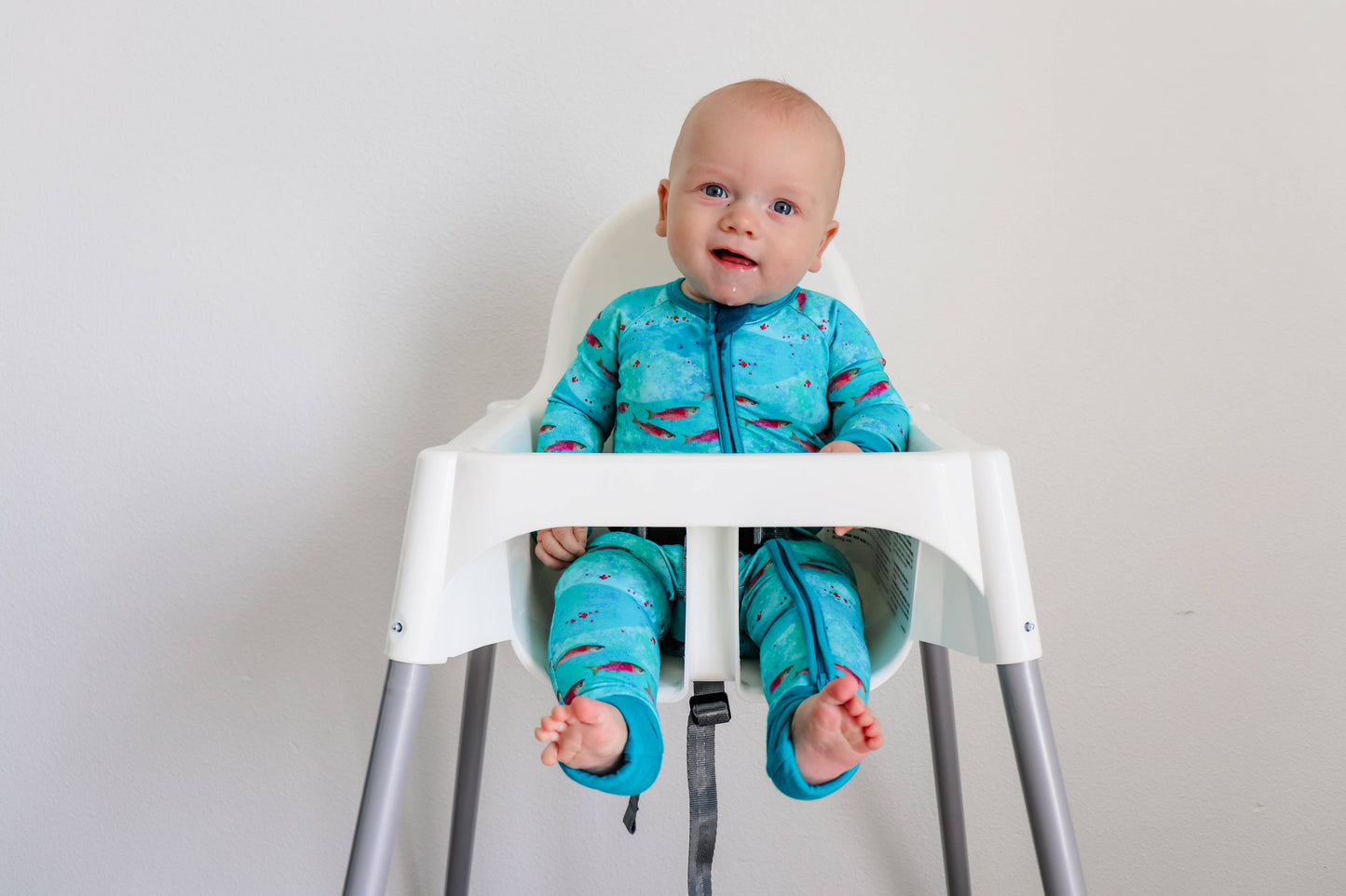 Zippered Romper by Little Alaskan | Kenai River Red: 3-6m