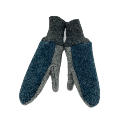 Kids wool mittens: 2-4 T / Moonstone